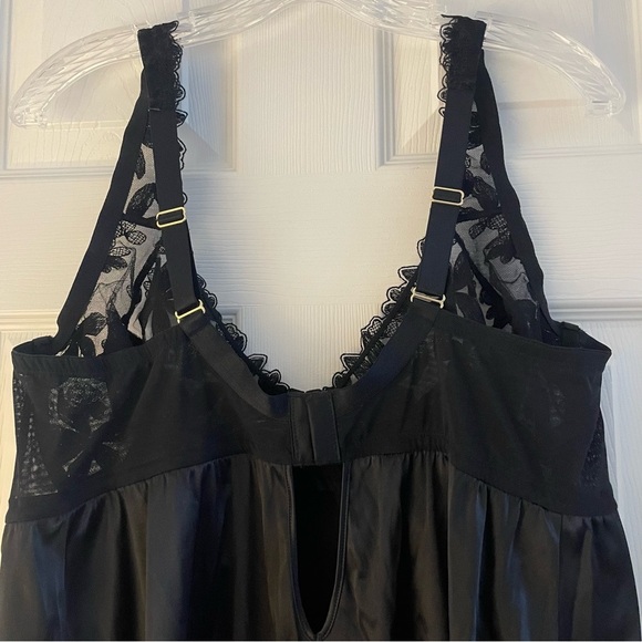 New! Victoria's Secret Lace Trim Teddy Babydoll Slip Dress Nightie 22881 - Picture 6 of 10